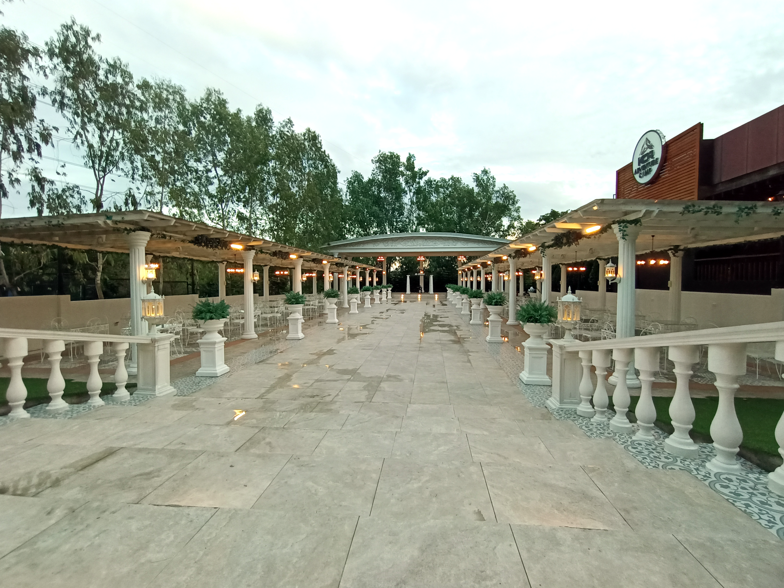 Stunning outdoor venue with elegant columns and greenery in Orani, Central Luzon.
