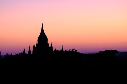 Безкоштовне стокове фото на тему «Захід сонця, М’янма, старий баган»
