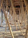 Bamboo Scaffolding at Construction Site