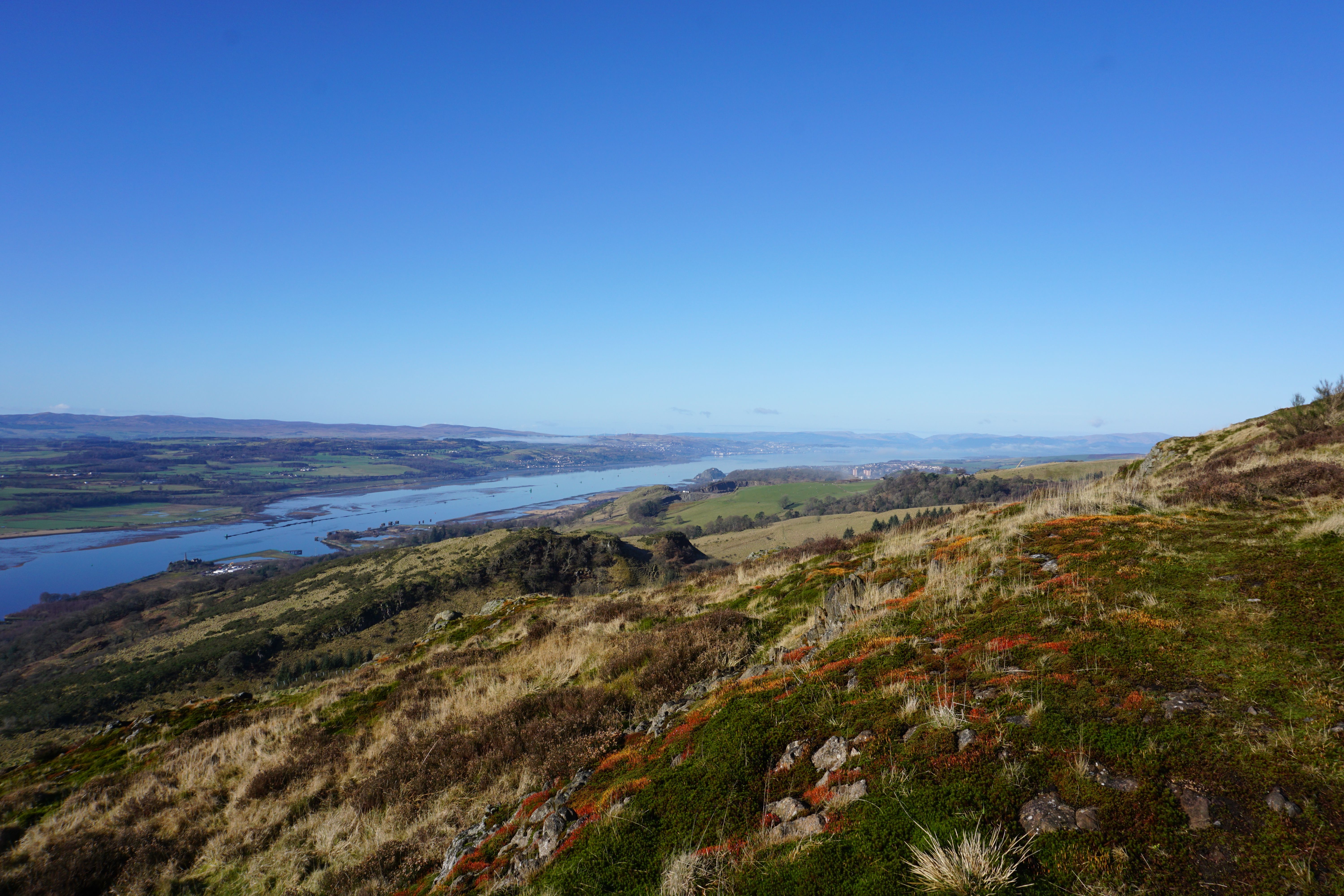 Panoramic View of River Clyde from Kilpatrick Hills · Free Stock Photo