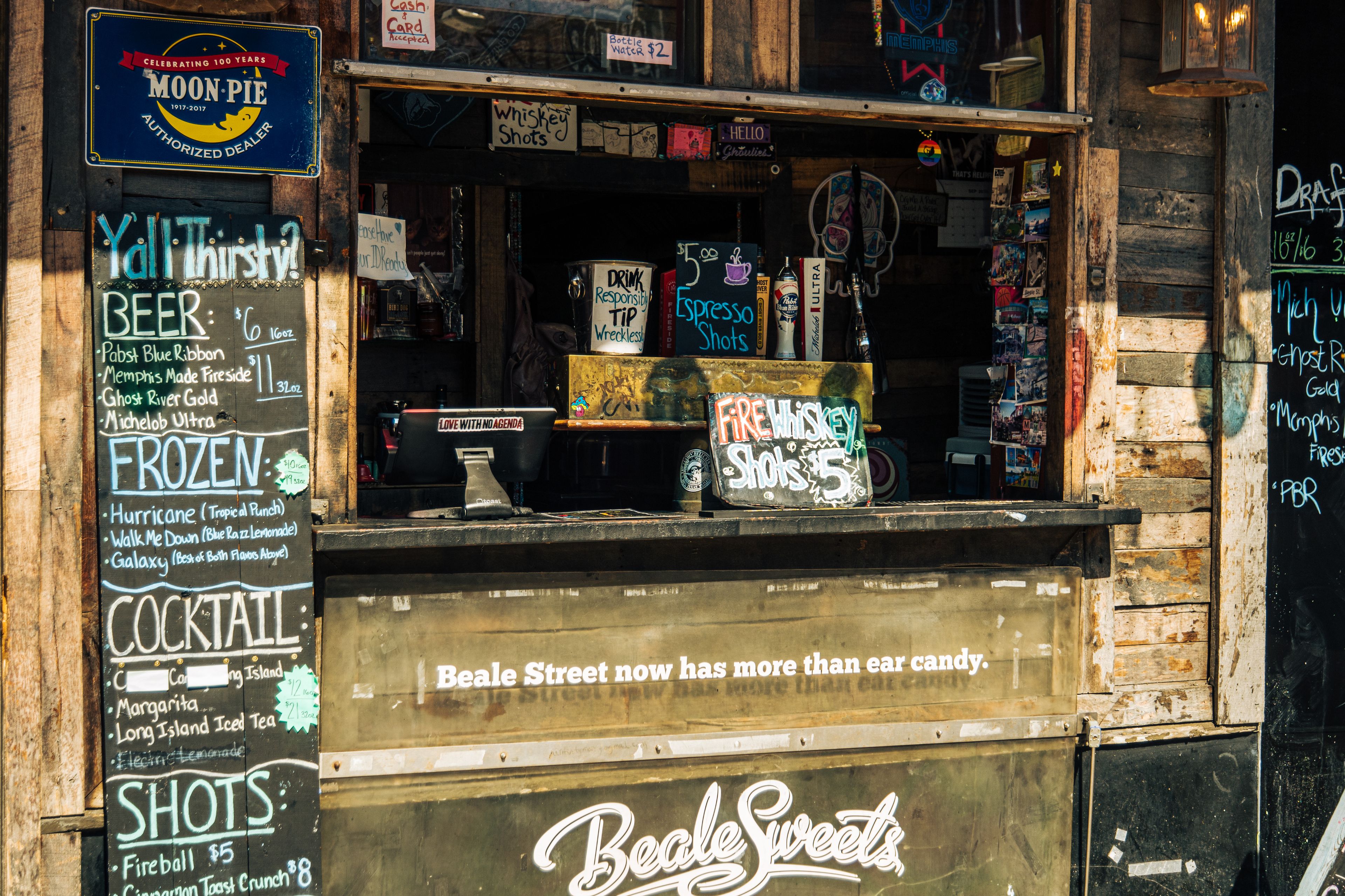 Memphis blues club interior