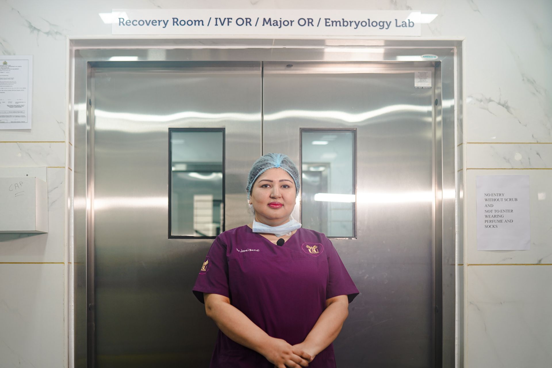 Healthcare professional ready for a clinical shift