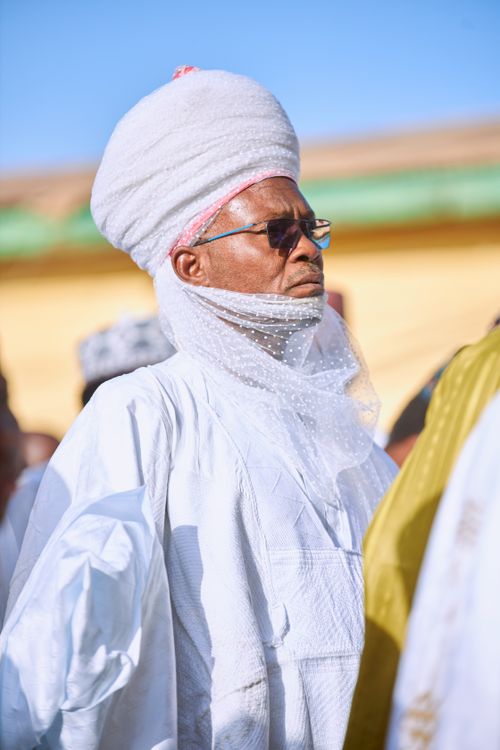 Free Elderly man in traditional African attire during a cultural event, with a focus on heritage. Stock Photo