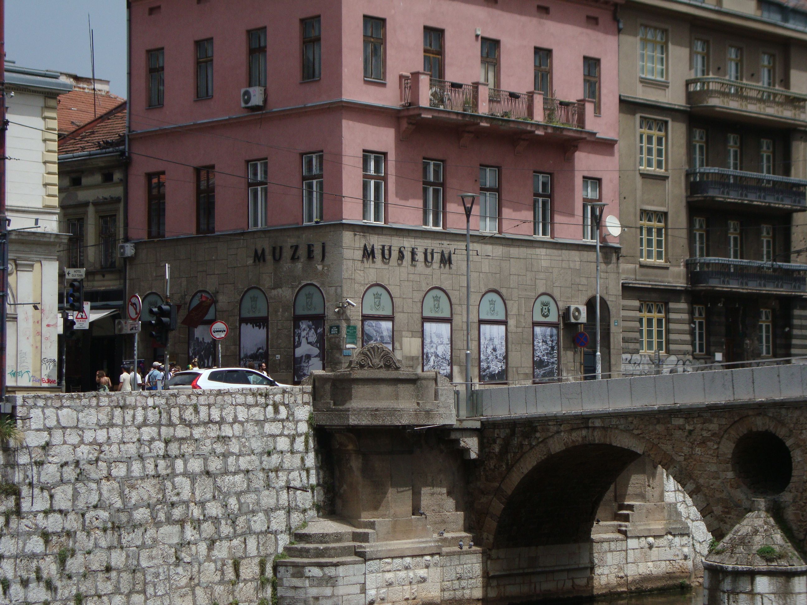 Lively common area of a highly-rated hostel in Sarajevo, Bosnia and Herzegovina