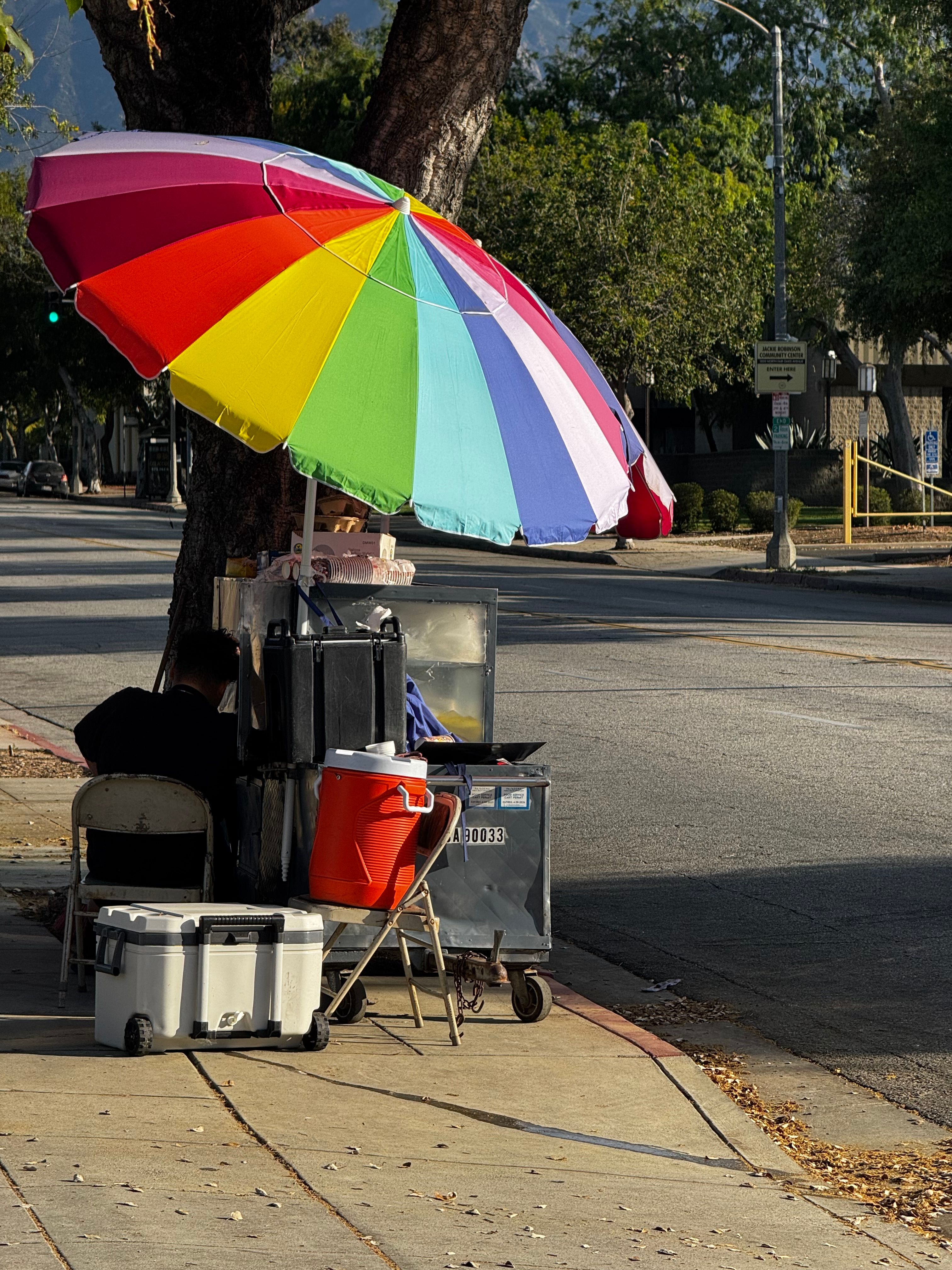Colorful Street Vendor Stall in Los Angeles · Free Stock Photo