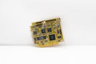 Vintage Electronic Circuit Board on White Background