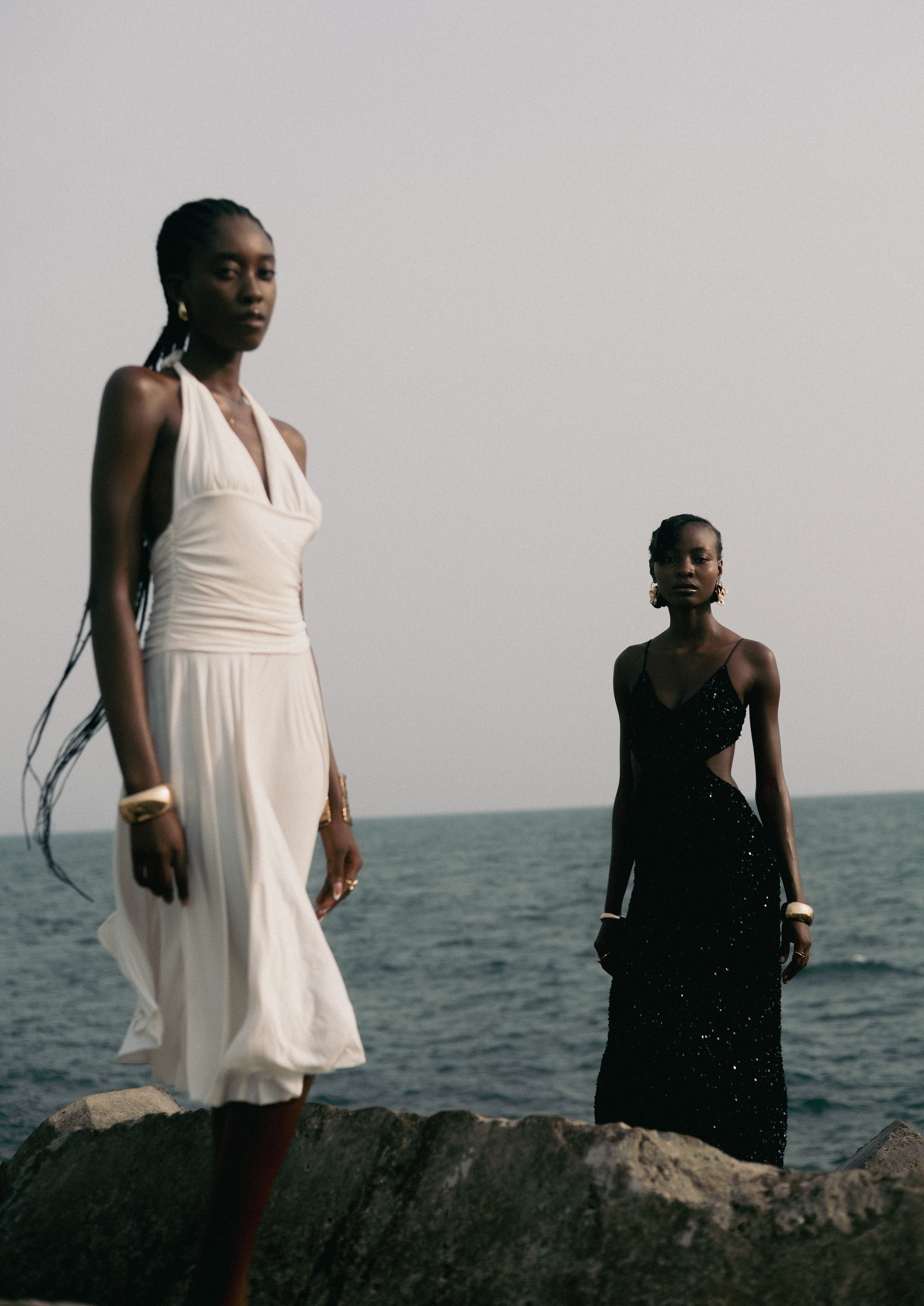 a beach body in an evening dress Sleeveless Beach Hollow Out V-Neck Maxi Long Dress – Shequila's Fashions