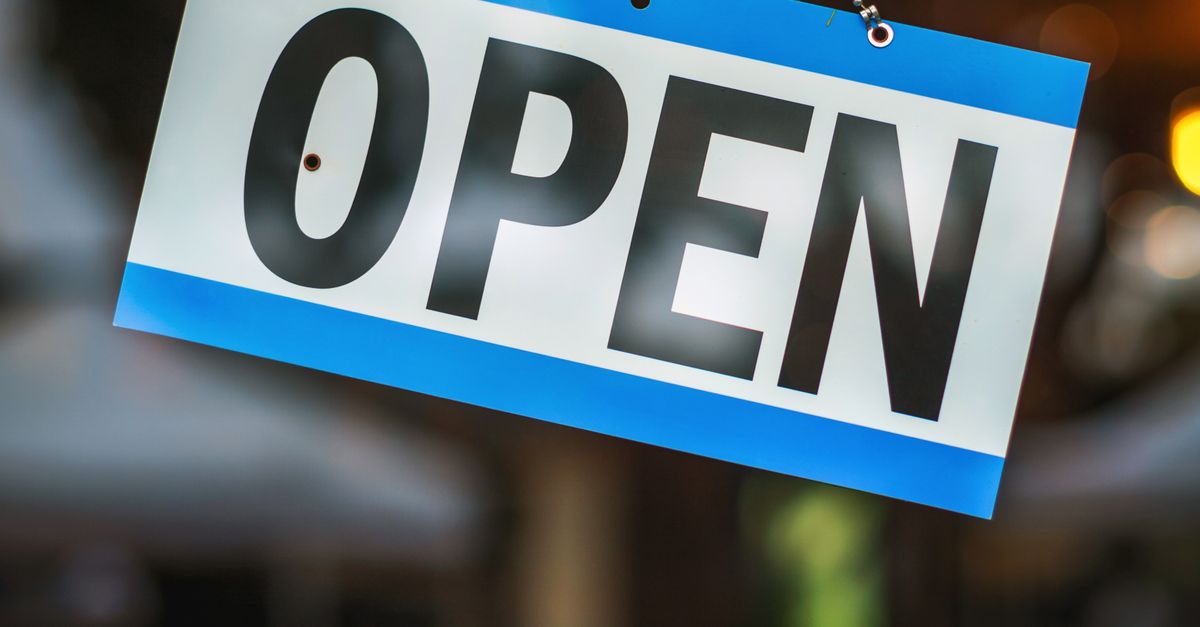 Modern Retail Storefront with Open Sign · Free Stock Photo