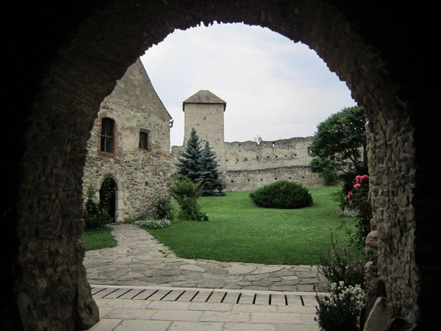 Iconic Bran Castle in Transylvania, Romania, shrouded in mist