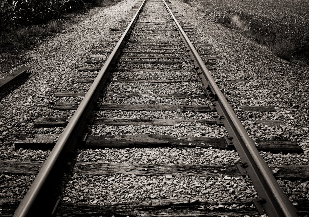 Gray Scale of Railway