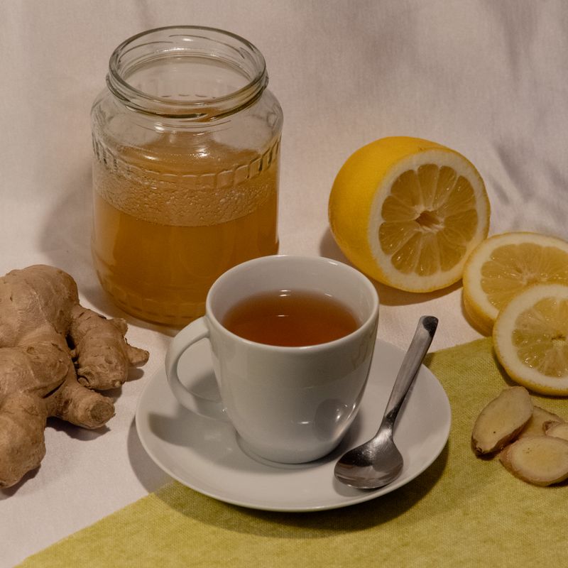 Lemon Ginger Honey Spritz