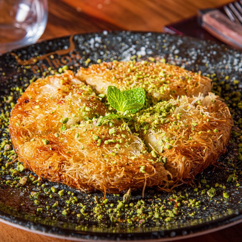 Pear and Five-Spice Kunafa Crisps