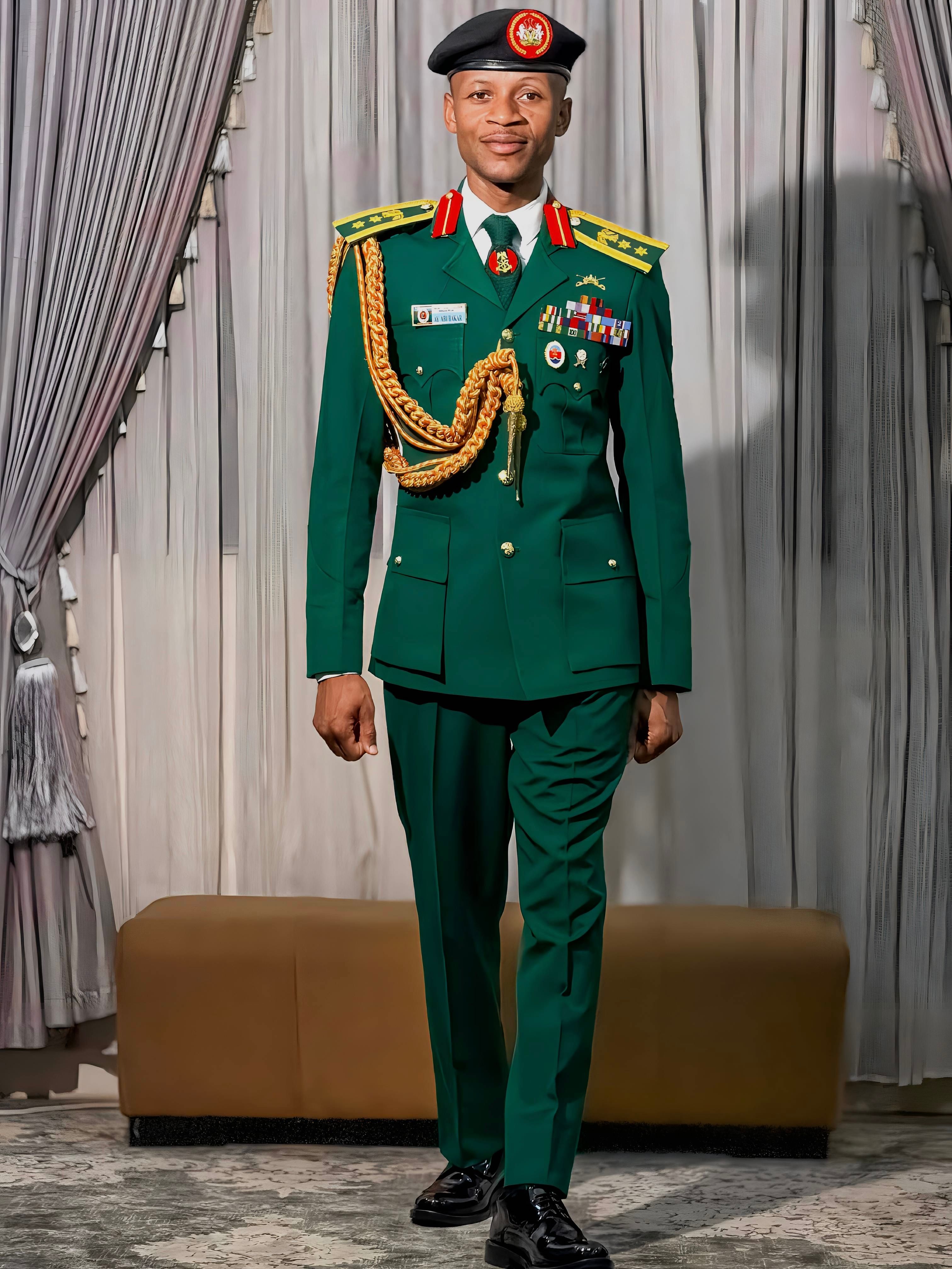 Nigerian Military Officer in Formal Uniform  Free Stock Photo