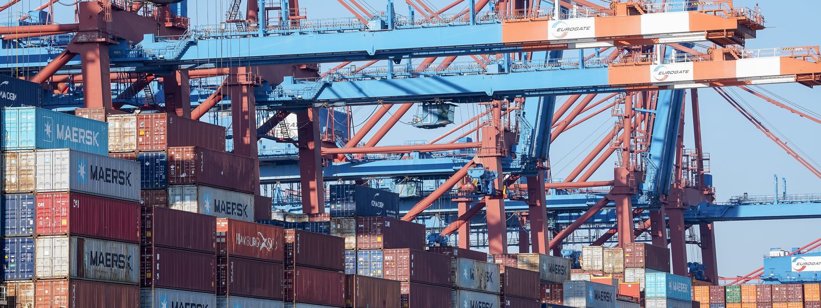 Container terminal with cranes — international sourcing and shipping