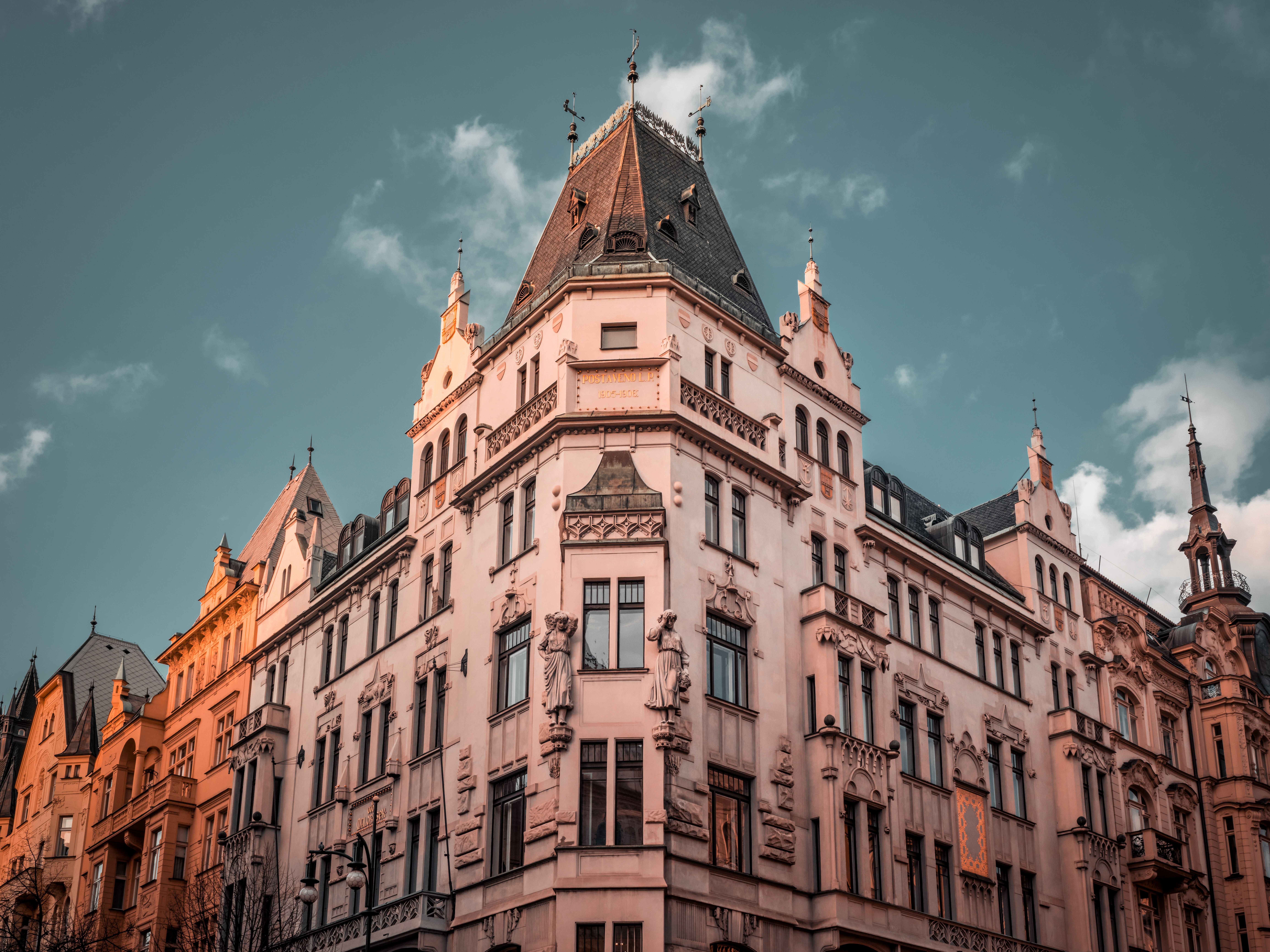 Historic European Architecture under Blue Sky · Free Stock Photo