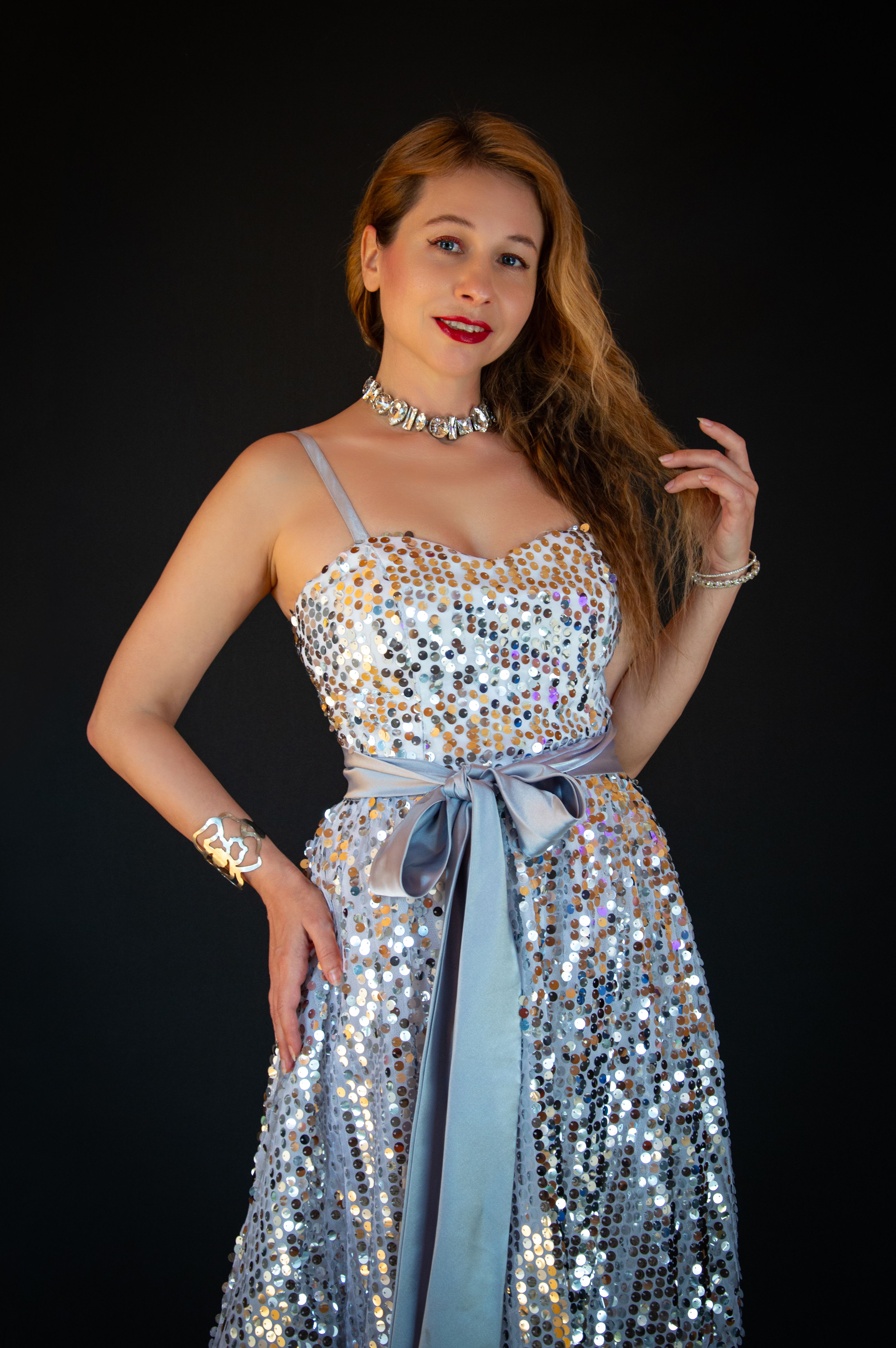 sachin and babi light blue dress Starlit Royal Blue Cowl Neck Prom Dress Prom and Homecoming Dresses