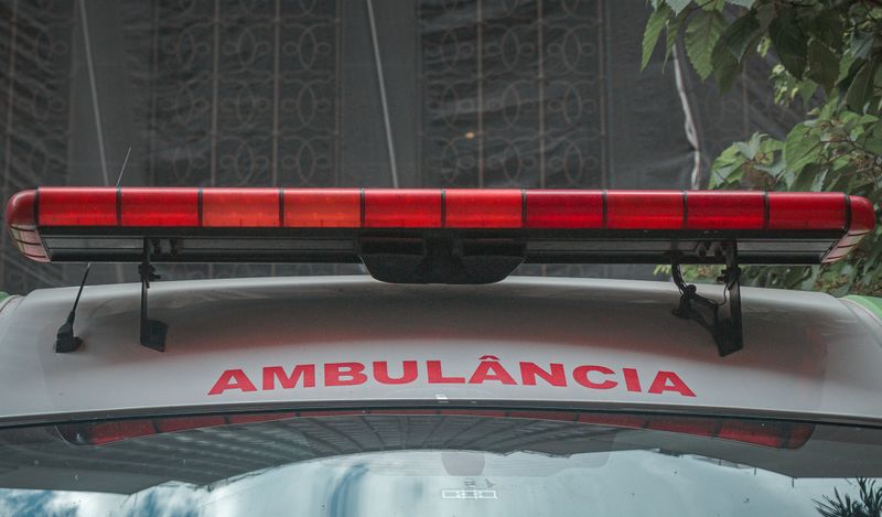 Torreta de luces de una ambulancia