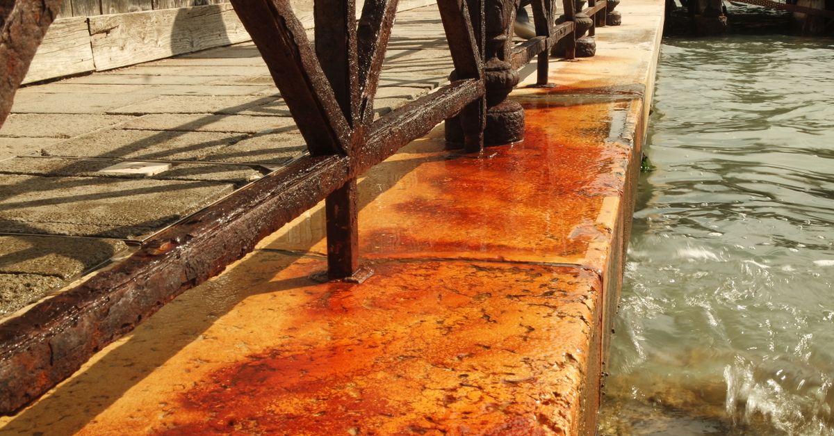 Canal Railing Rusty Railing by Venetian Canal Waterside · Free Stock Photo