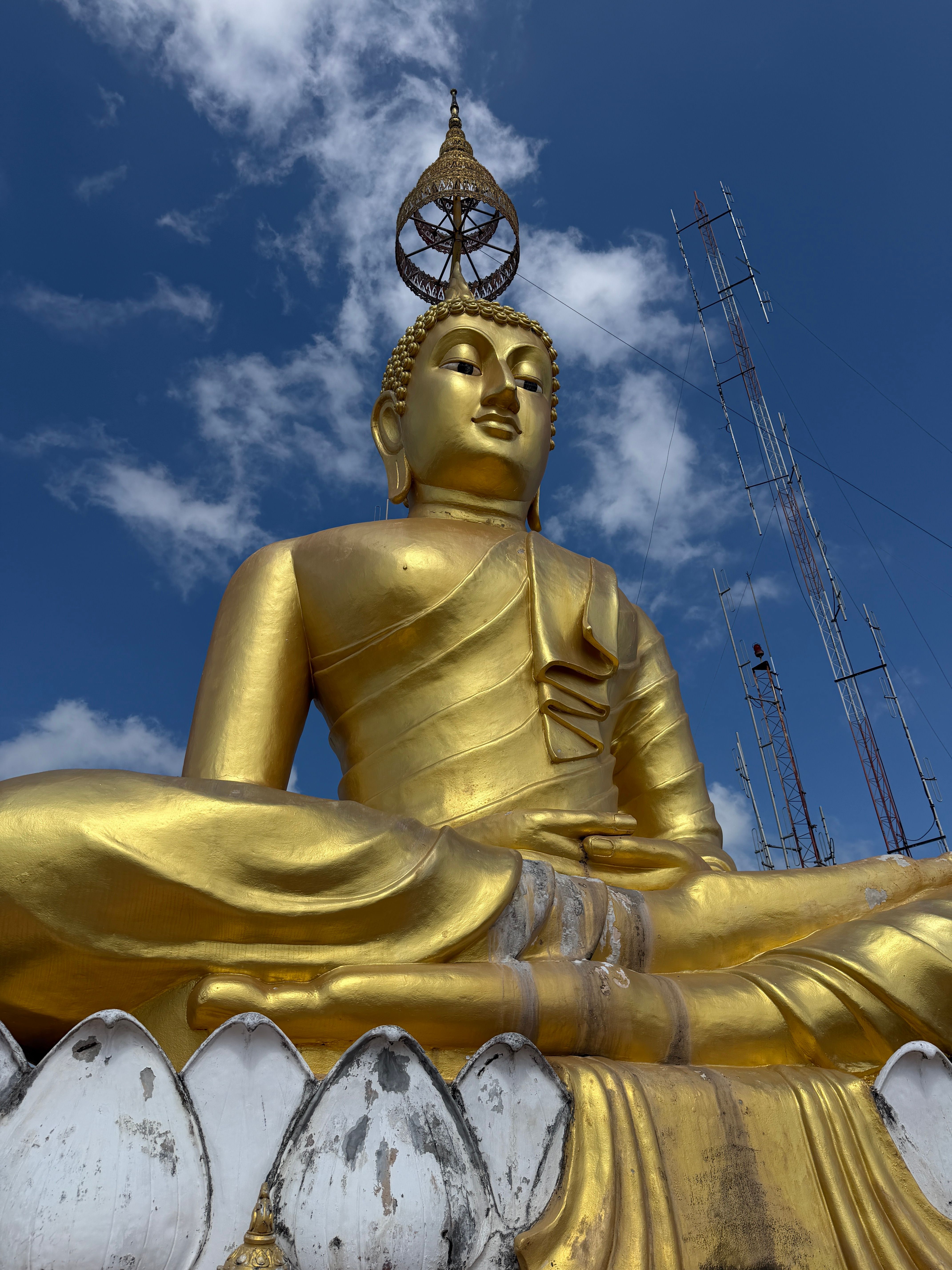 Golden Buddha Statue Under Clear Blue Sky in Thailand · Free Stock Photo