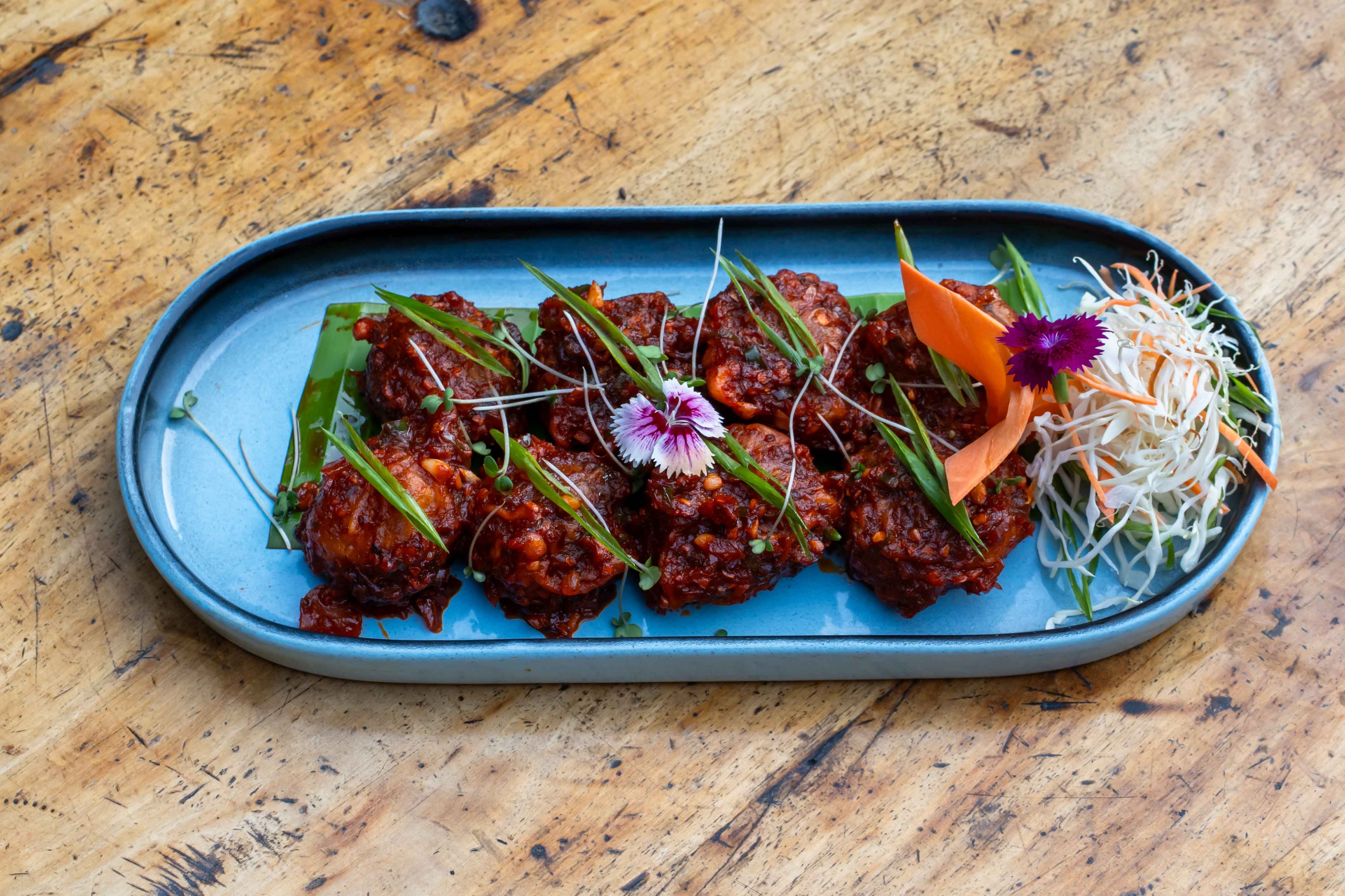 Cast-Iron Wings with Herbed Rice
