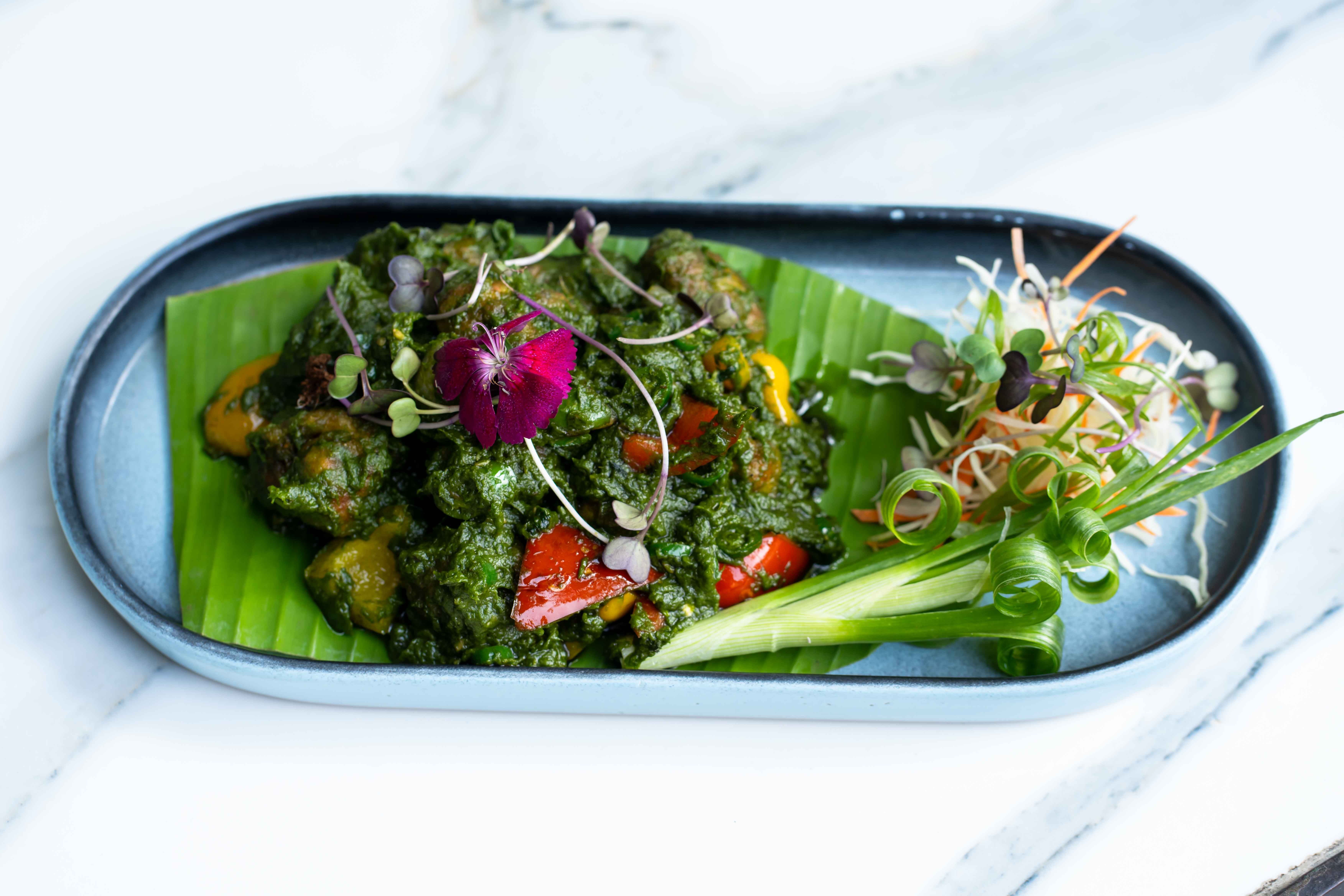 Fragrant Green Curry in Fresh Cilantro