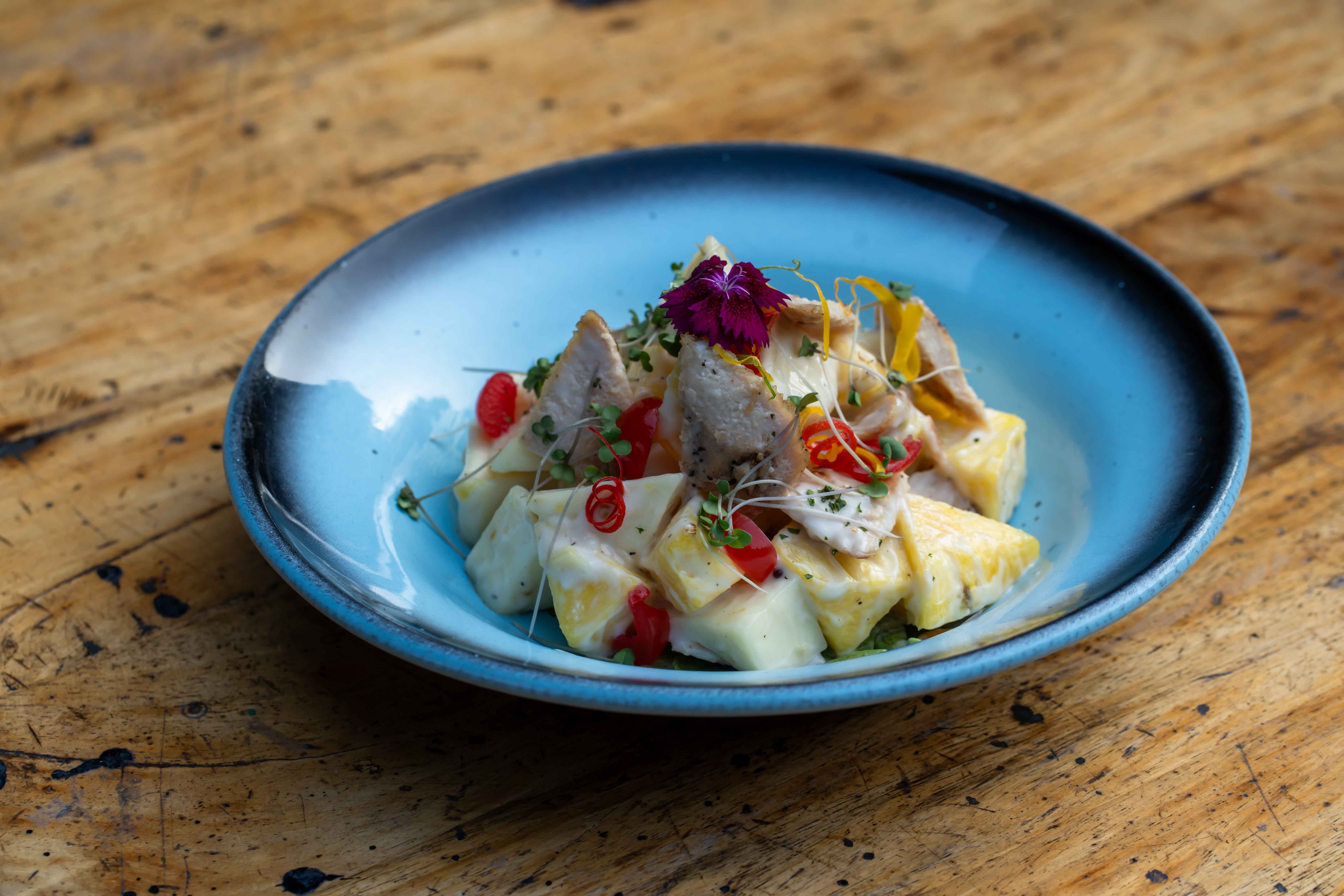 Exotic Fruit Salad with Lime Syrup