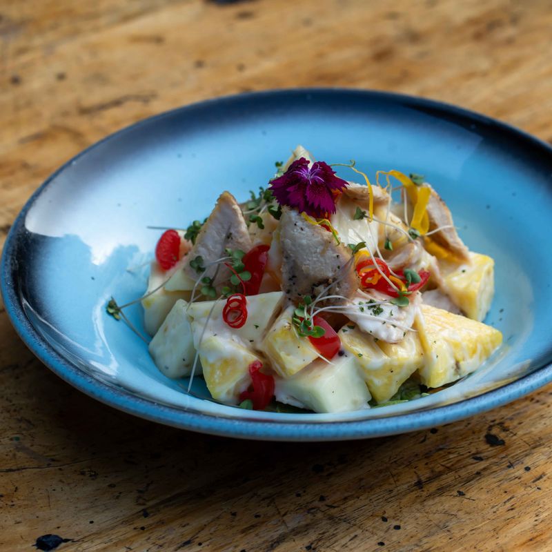 Jamaican Ackee and Tropical Fruit Salad with Nutmeg