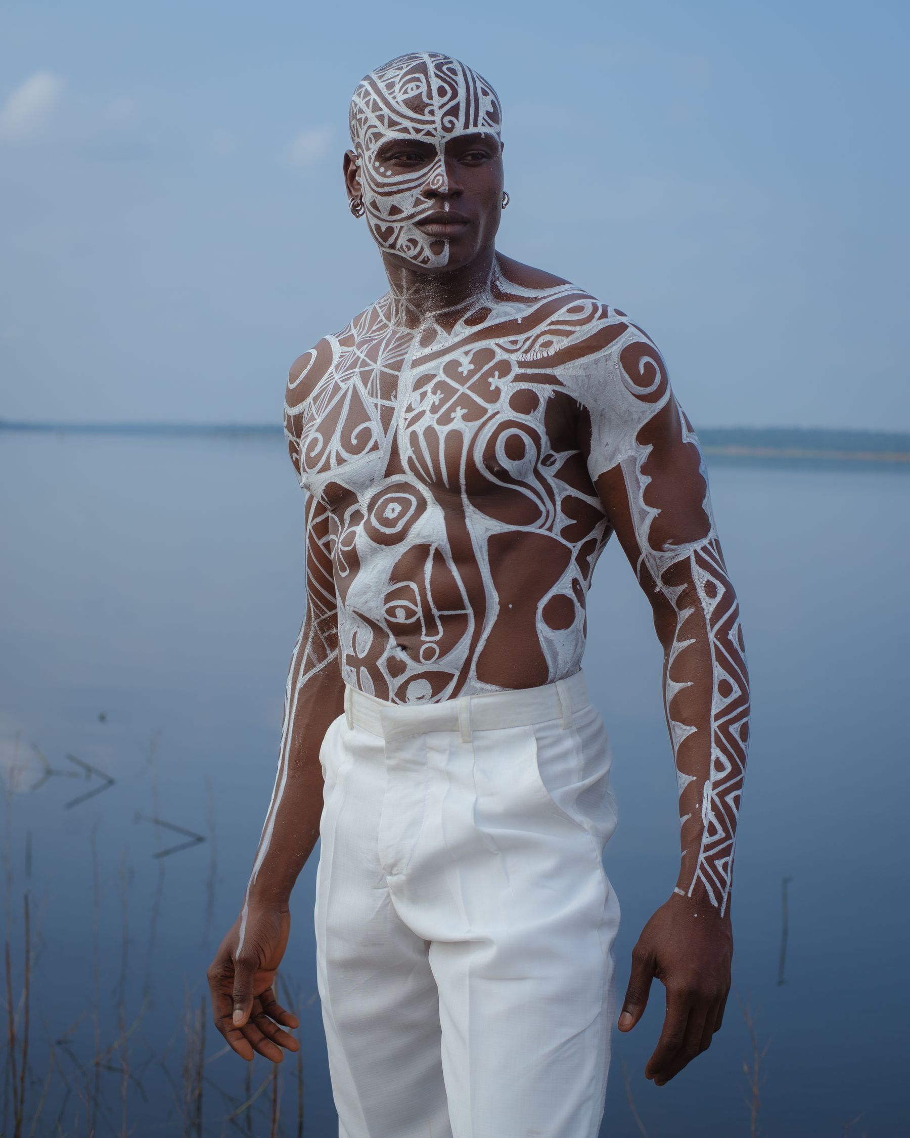 African male close portrait