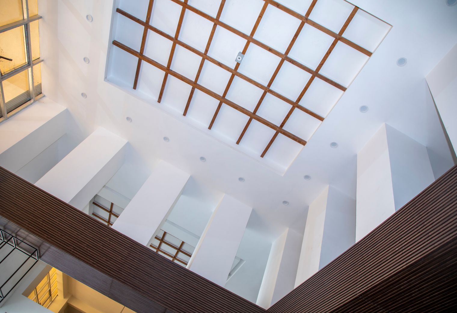 Commercial Decorating in Denmark Hill — careful masking before painting begins