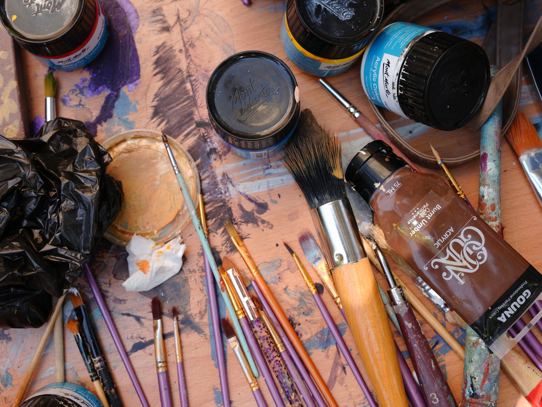 Painters and Decorators in Finsbury — a decorator at work mid-project