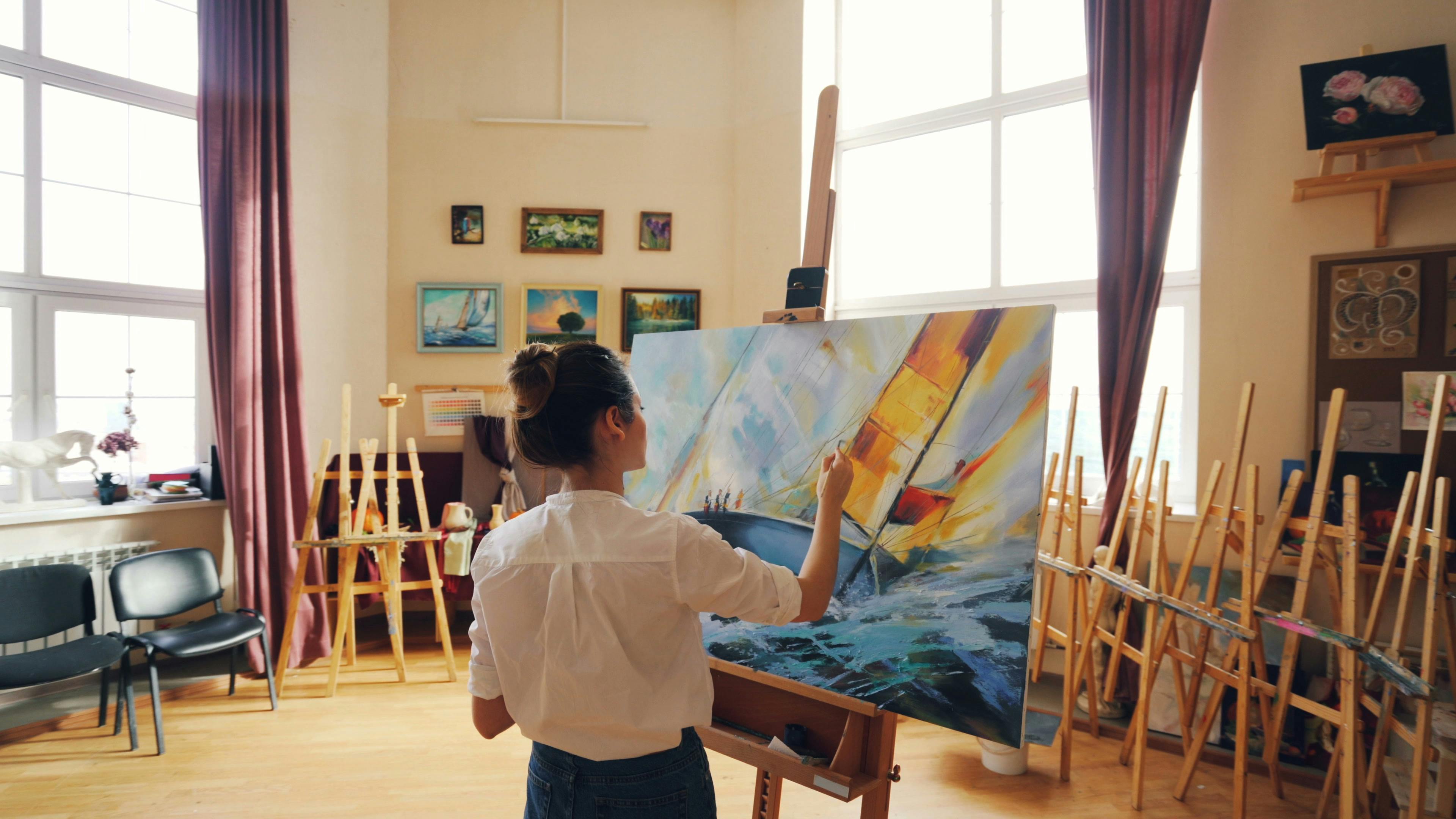 Curated digital art display on Samsung Frame TV