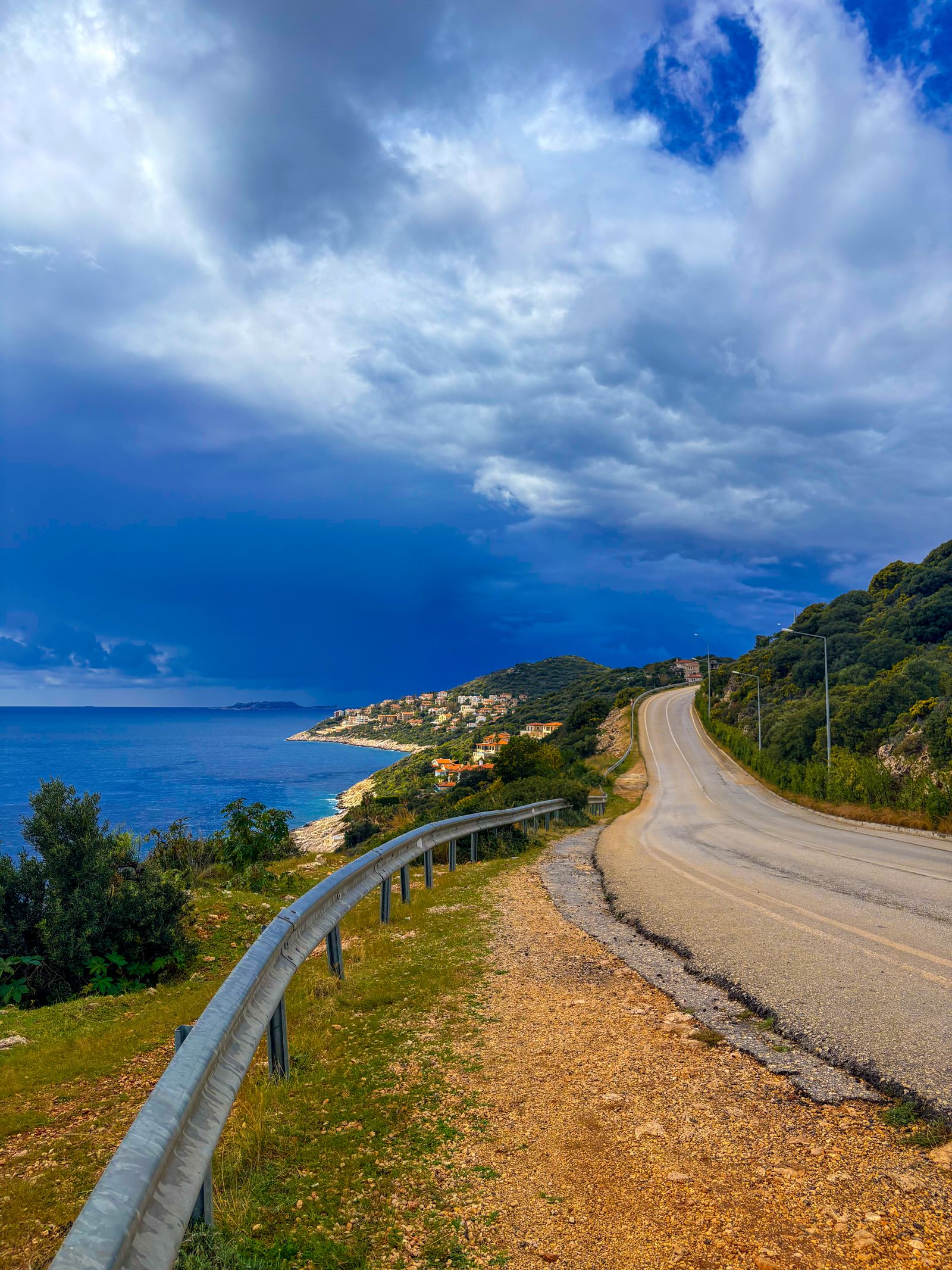Scenic coastal road in Antalya Turkey