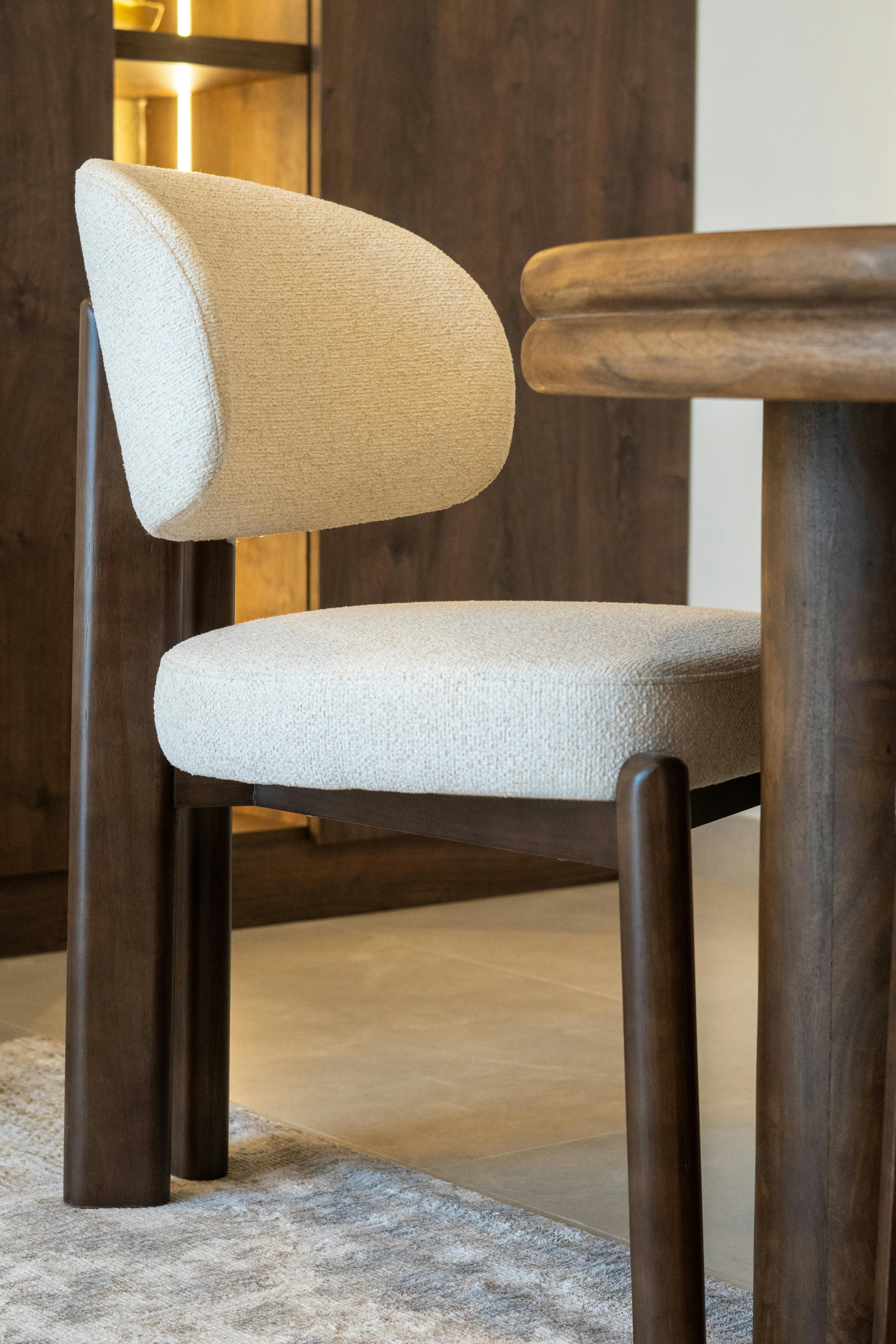 Upholstered Wood Dining Chair