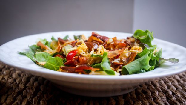 Wilted With Bacon Dressing Lettuce