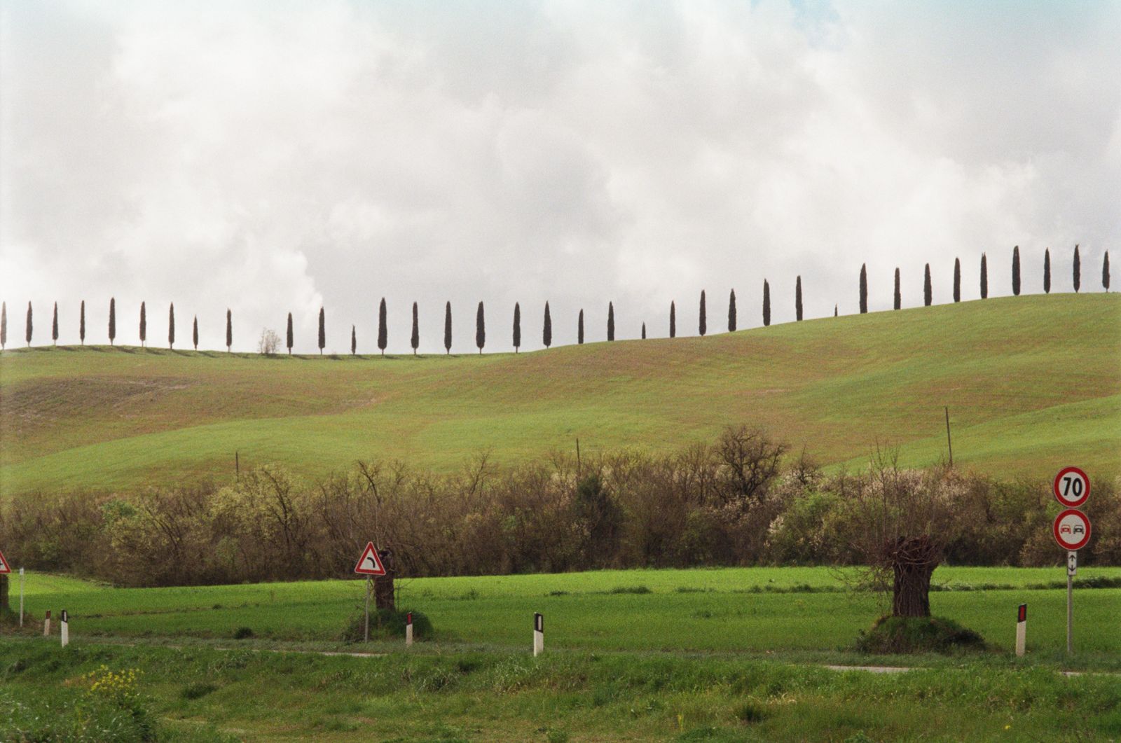 De holle wegen liggen in Toscane