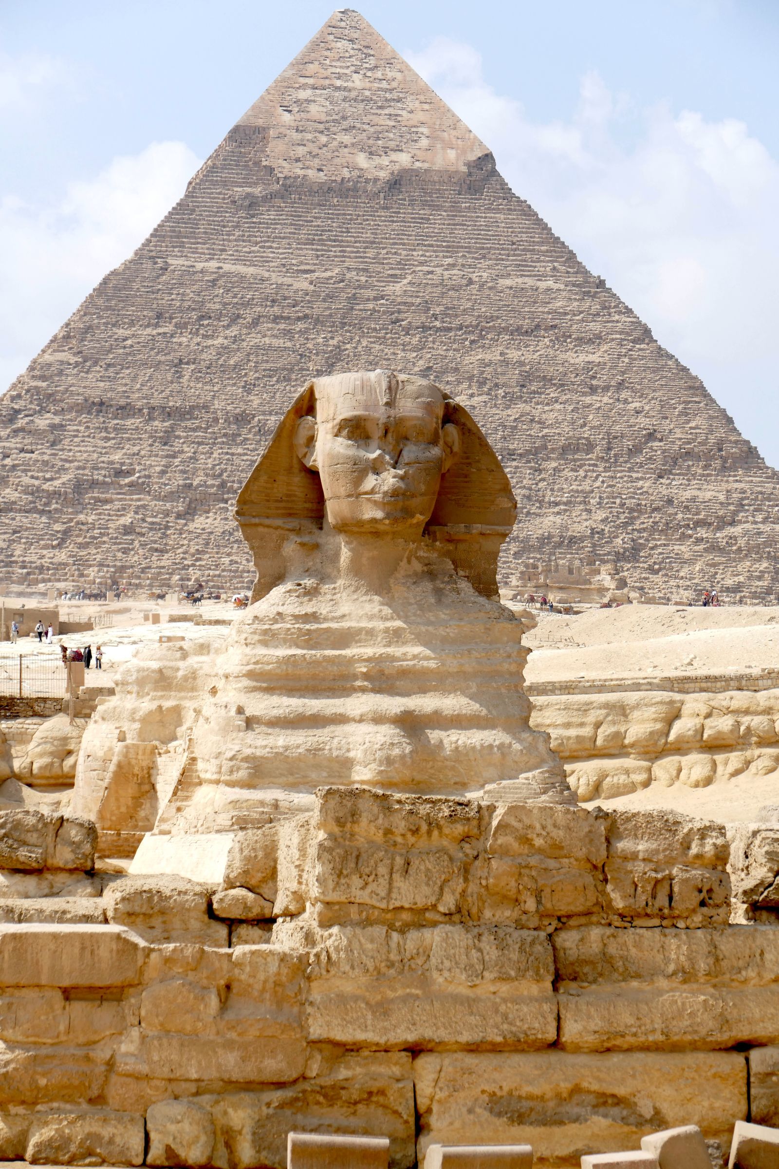 Great Pyramid and Sphinx in Giza under Clear Sky · Free Stock Photo