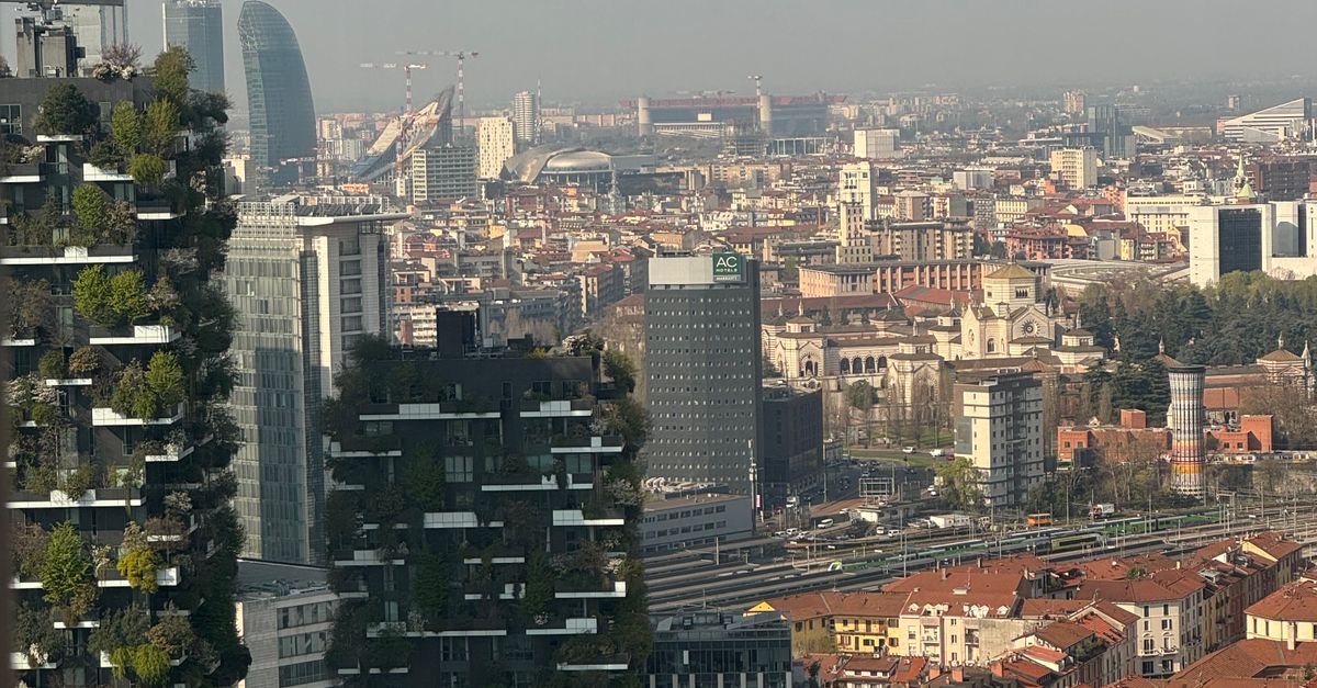 Skyline of Milan showcasing modern skyscrapers and historical architecture.