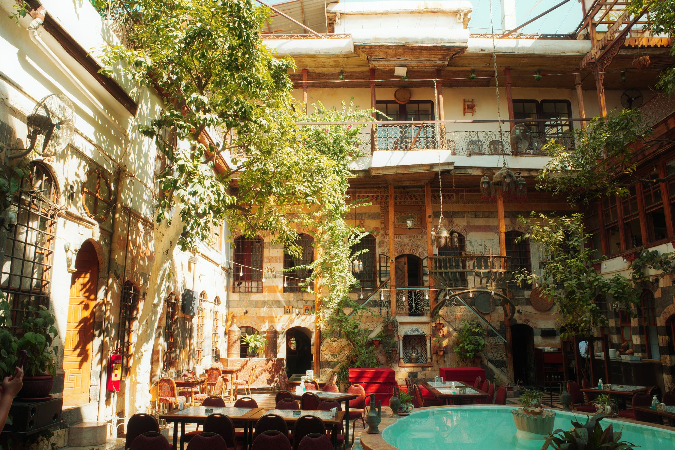 Charming Courtyard in Historic Mediterranean Architecture · Free Stock ...