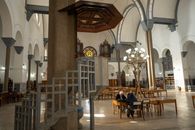 Stunning view of a historic library's interior architecture in Orán, Algeria.