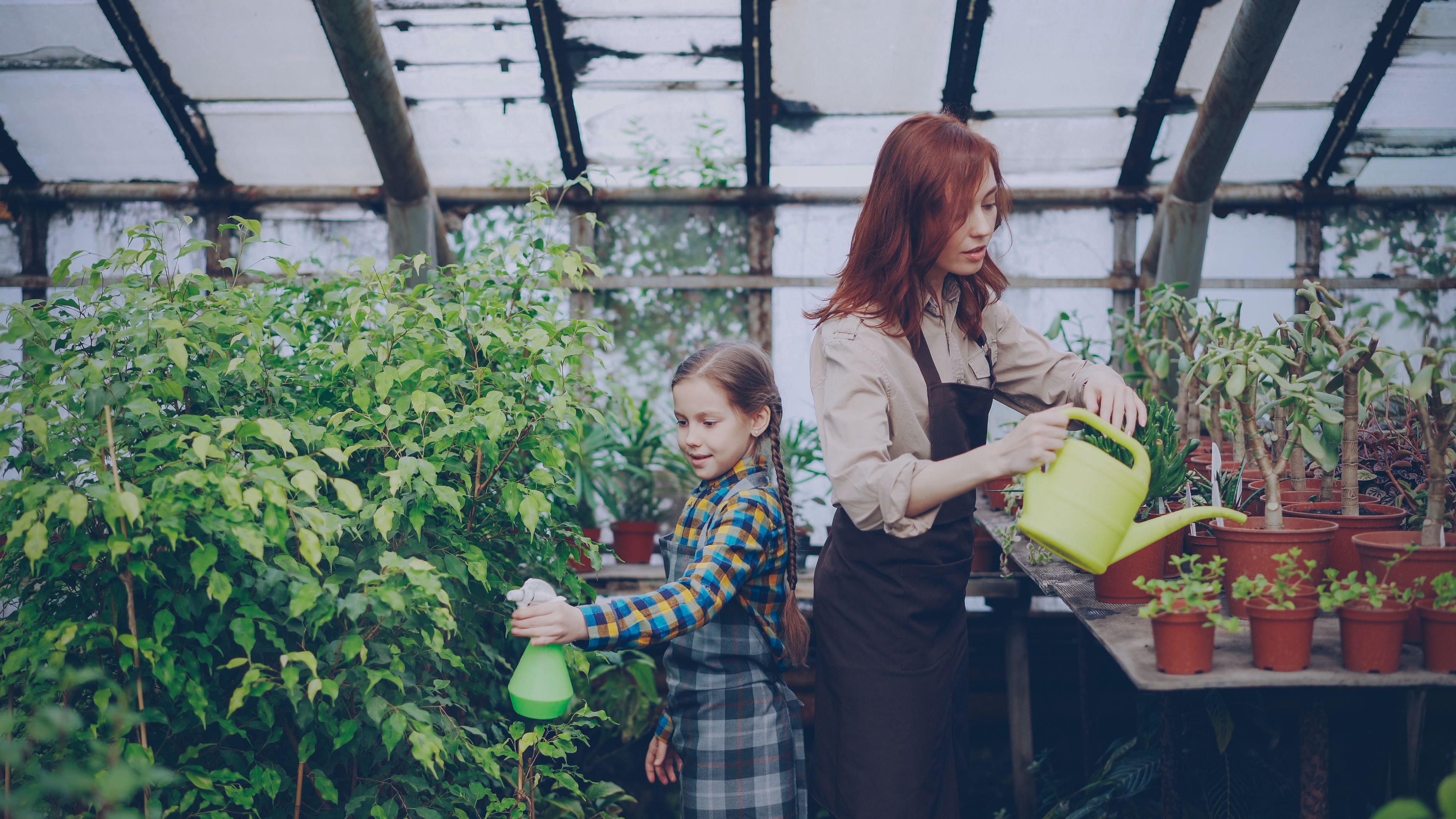 children nature gardening