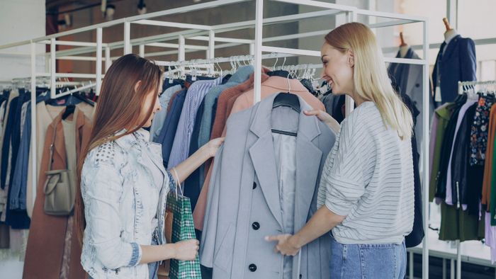 Office wear shirts and pants for working women at the Rohini ladies boutique