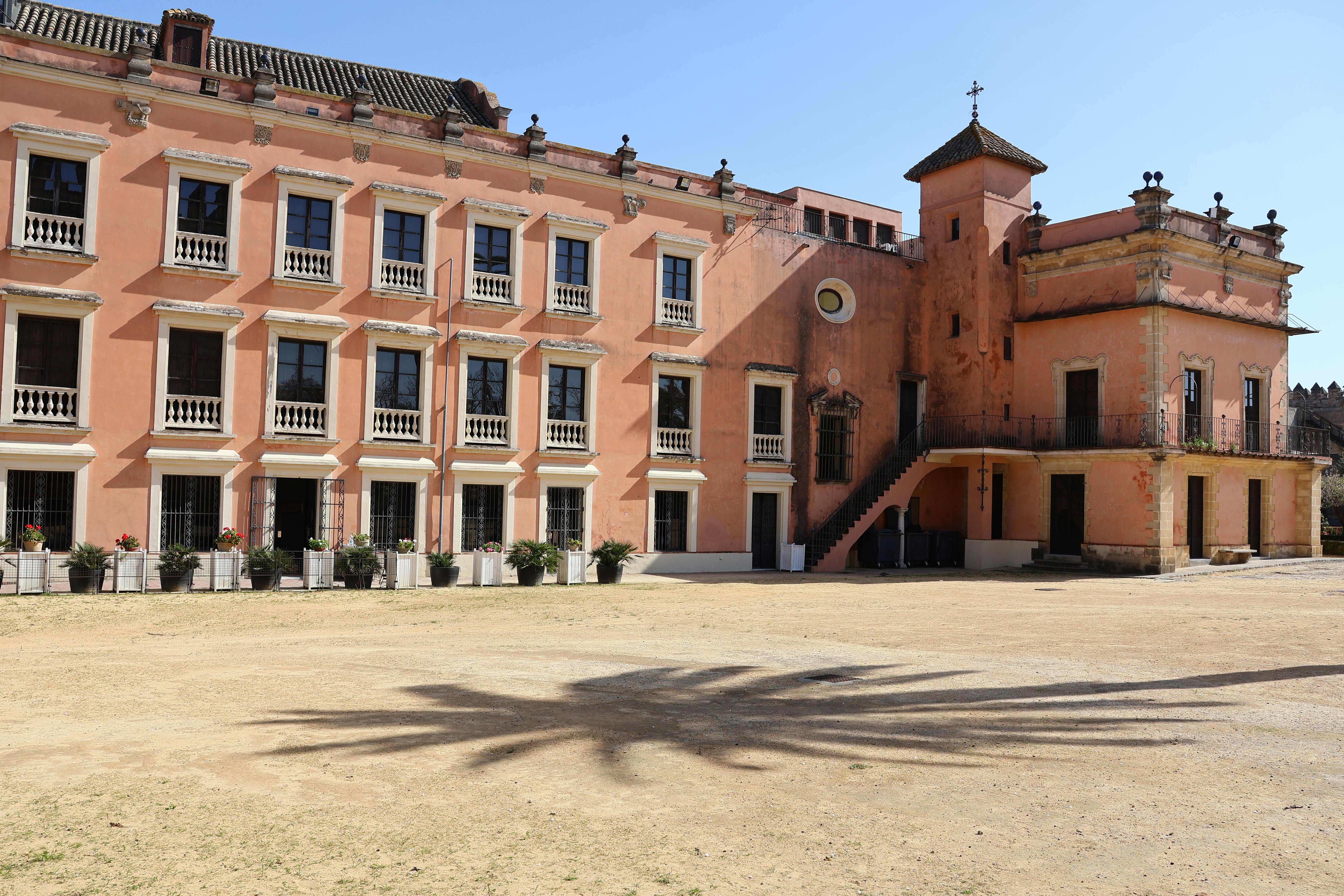fachada trasera del palacio