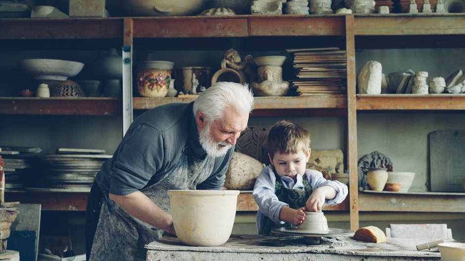 What FDA Research Reveals About Grain-Free Dog Food and DCM Risk Elderly man and young boy making pottery, highlighting intergenerational learning.