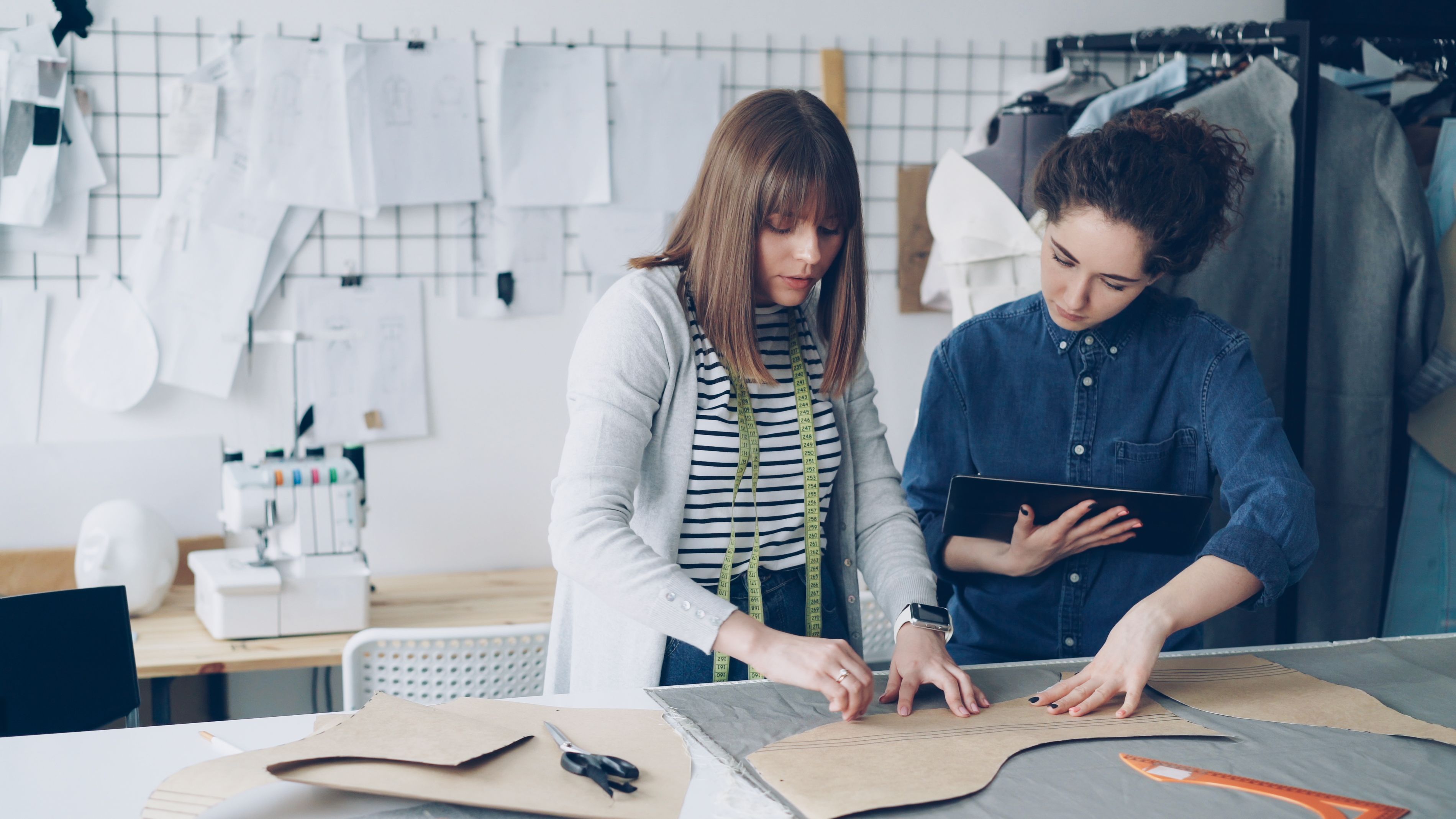 Fashion Designers Working on Clothing Patterns · Free Stock Photo