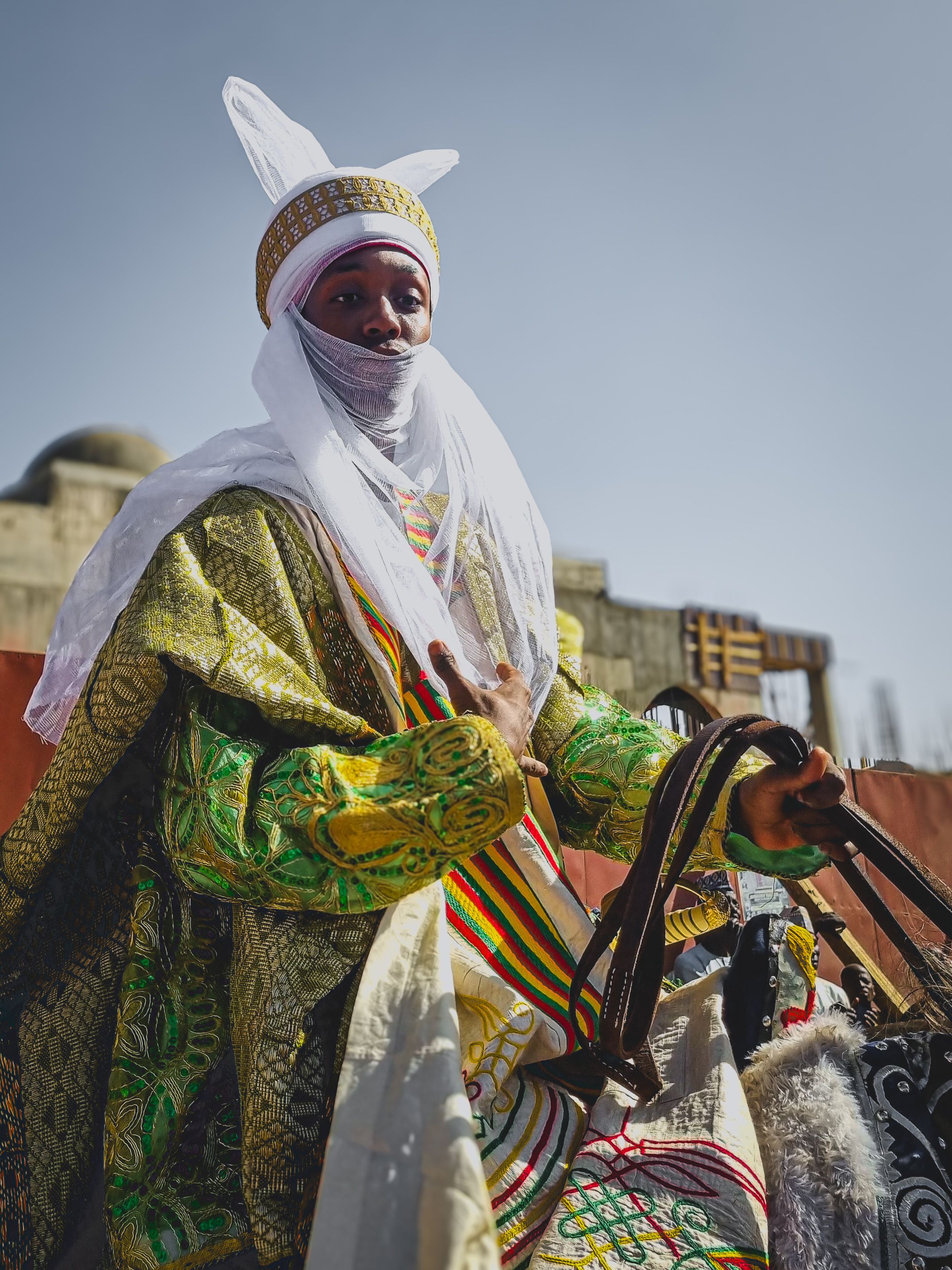 Traditional African Rider in Colorful Attire · Free Stock Photo