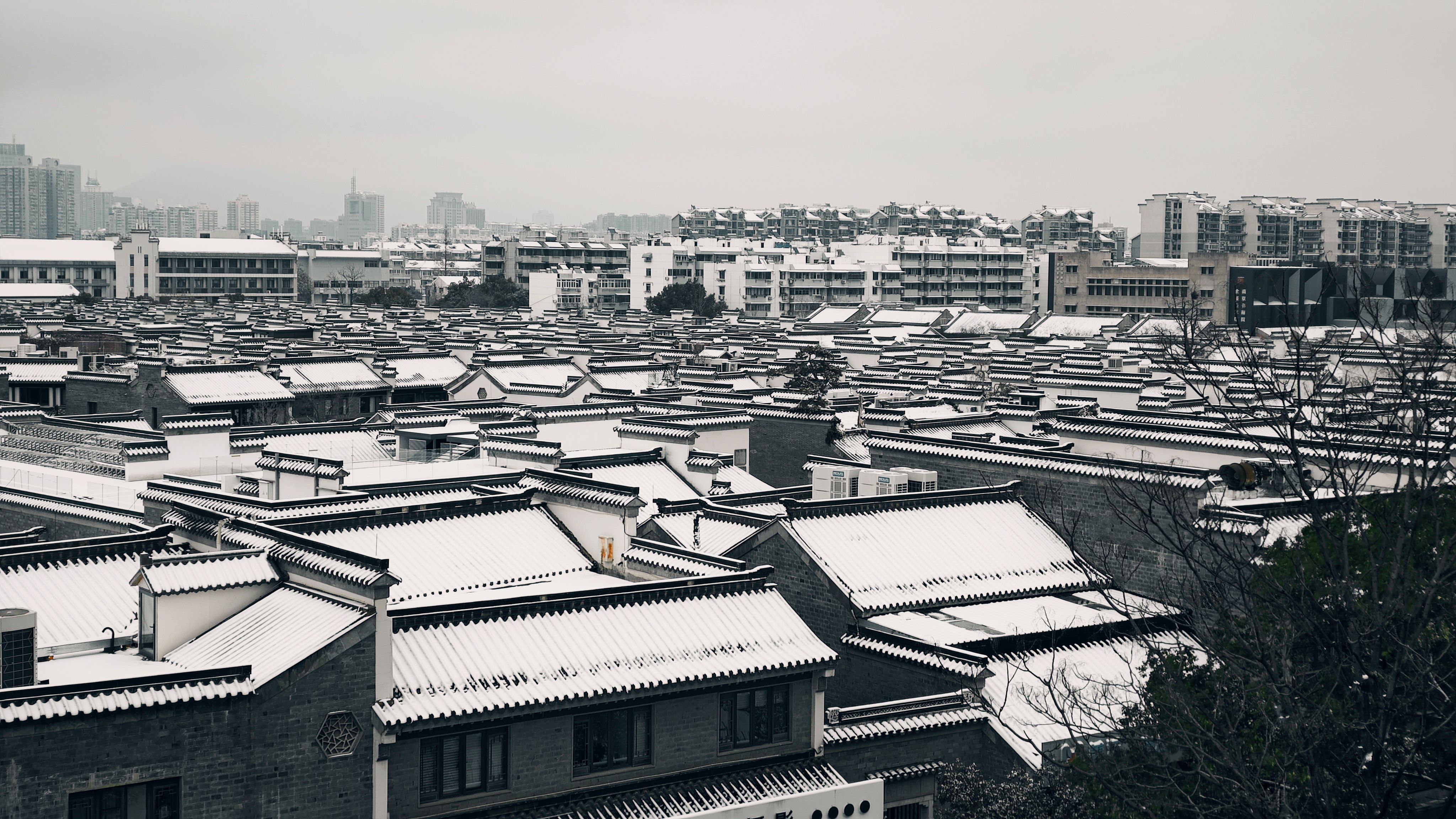 Traditional Chinese Architecture Rooftop View · Free Stock Photo