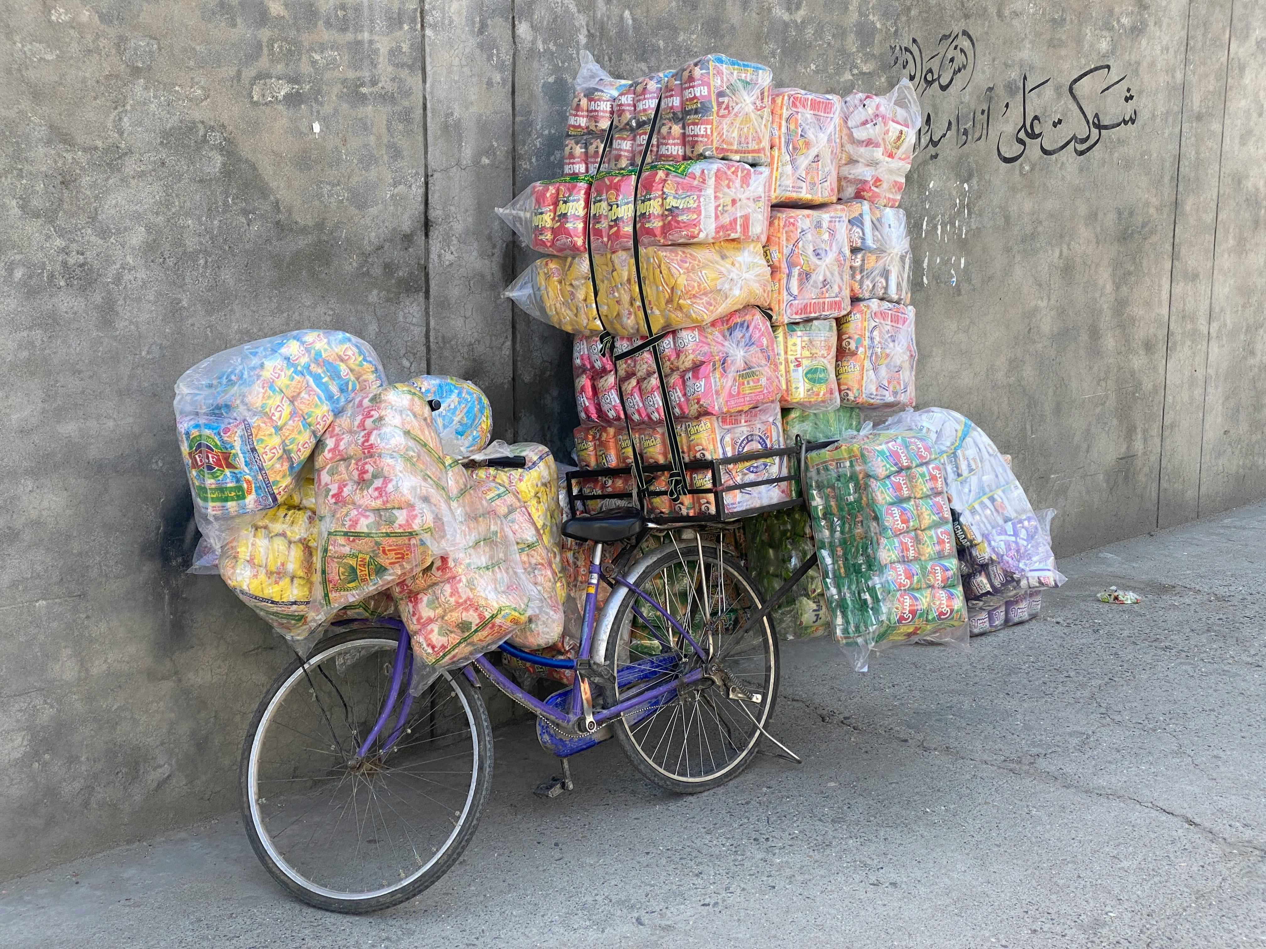 while balancing home logistics in a busy week city block commute grocery trip lifestyle photo 2