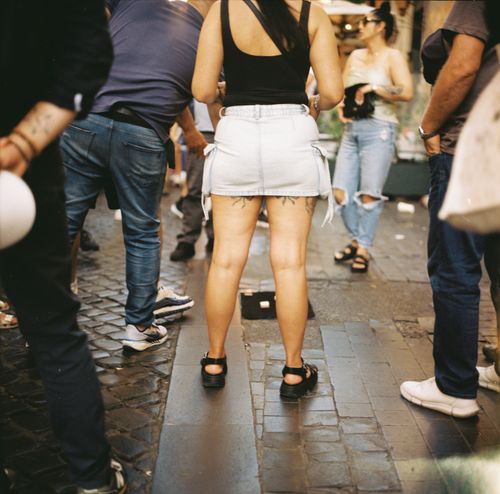 Cobbled street gathering — Efe Ersoy on Pexels