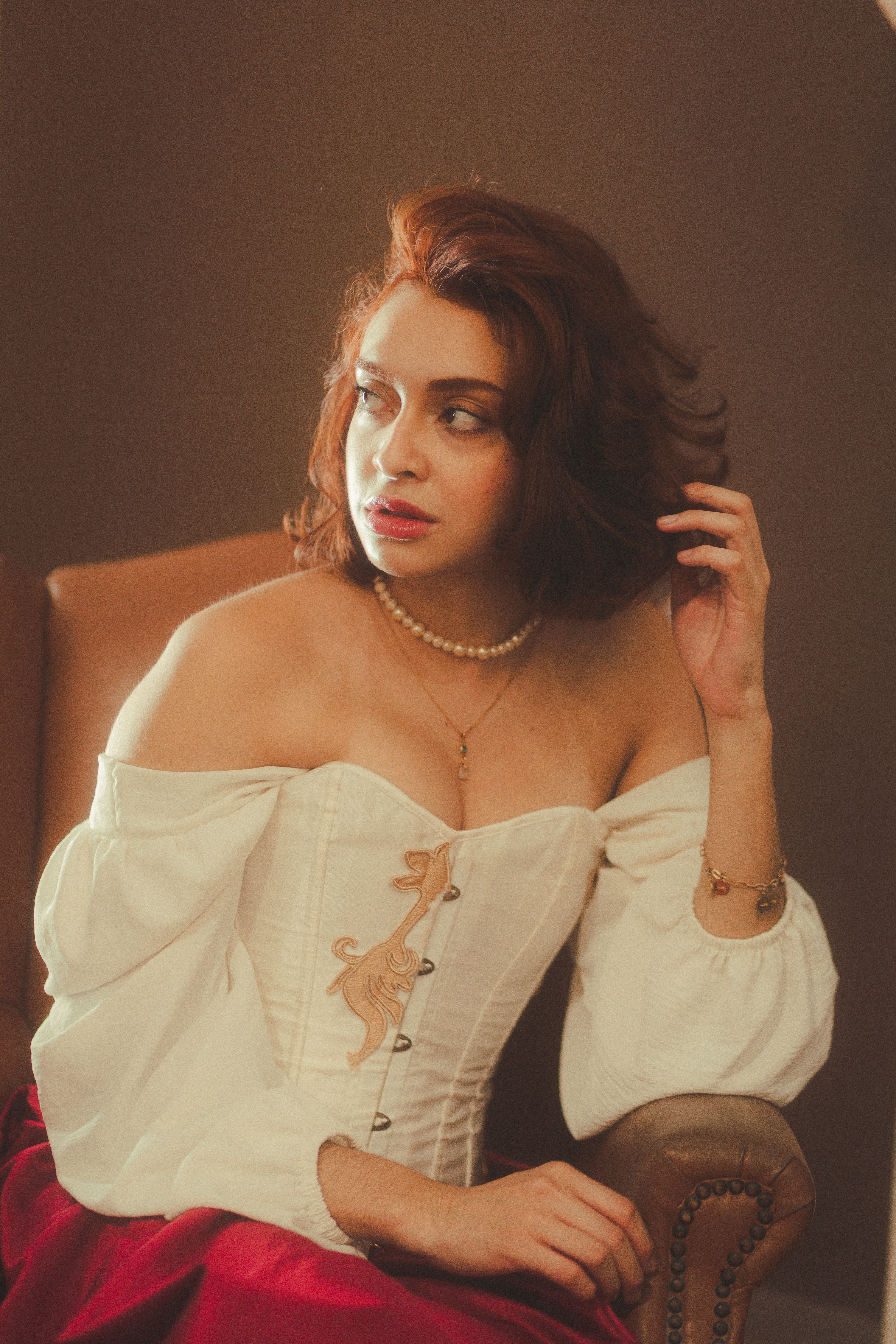 Vintage-Inspired Portrait of Elegant Woman · Free Stock Photo
