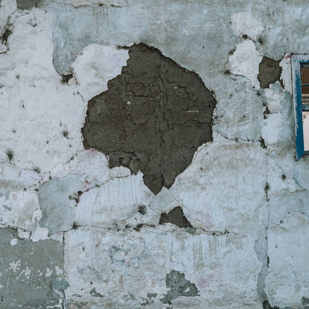 Plastering and Skimming in Shadwell — dust sheets down and the room fully protected